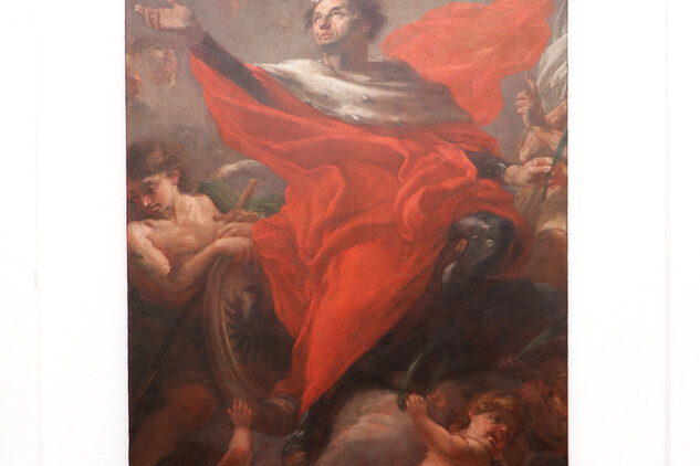 Jan Kryštof Liška, Sv. Václav v nebeské slávě (1690 ?). Po restaurování.